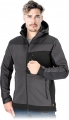 Softshell-Arbeitsjacke 'Foreco' grau mit Kapuze [Gr. M-XXXL]